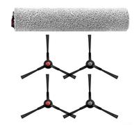 Main Brush and Side Brush Kit Compatible with Eufy E25 E28 Robot Vacuum - Replacement Rubber Roller Brushes for Pet Hair Dirt Debris Multi-Surface Cleaning