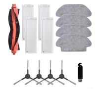 Main Brush and Side Brushes Filter Kit for Karcher RCV 3, Ensures All Dust and Dirt are Collected