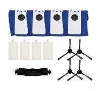 Main Brush and Side Brushes Kit for bObsweep For Dustin Robot Vacuum Cleaner with Filters and Dust Bags Compatible with Orb i, Ultra Vision, and RC400 (B)