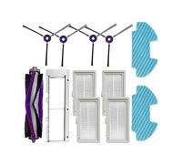 Main Brush Cover Side Brush Filter Mop Cloth Rag Set 12pcs, Compatible For Midea I5 I5C VCR07 VCR08 MR09, Compatible For Samsung VR05R5050WK Vacuum