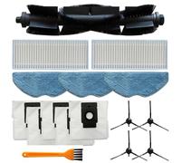 Main Brush Filter Mop Wipe Dust Bag for EZVIZ RE4 Plus / RE5 Plus, High Performance Accessory Set For EZVIZ RE4/RE5 Robot Vacuums Brushes, Filters, Mop Wipes(A)
