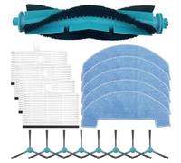 Main Brush, Filters, and Mop Cloth for Ultenic D10 Robot Vacuum Full Replacement Set (B)