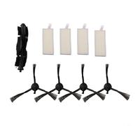 Main Brush Filters Side Brushes Kit For EZVIZ RE4 RE4 Plus RE5 RE5 Plus Vacuum Cleaner Suitable For Replacing Worn Parts To Maintain Cleaning Power