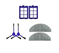 Main Brush Hepa Filter Side Brush Mop Cloth/Fit For Anker Eufy RoboVac X8 Series Hybrid Robot Vacuum Cleane Parts (Color : M)