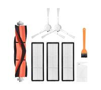 Main Brush Hepa Filter Side Brushes Mop Cloth dust bag/Fit For Dreame S10 S10 Pro/Fit For Xiaomi Mijia B101CN vacuum cleaner part Sweeping Robot Set (Color : Beige)