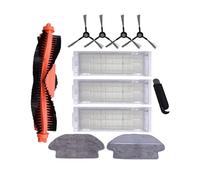 Main Brush Hepa Filter Side Brushes Mop Cloth/Fit For xiaomi Robot STYJ02YM / Fit For Conga 3490 Viomi V2 PRO V3 SE V-RVCLM vacuum parts Sweeping Robot Set (Color : Pink)
