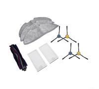 Main Brush Plus Filter And Mop Cloths Replacement Pack Compatible With For M9 For Eureka NERE10s E10S For Obode A8 Floor Cleaning Devices(A)