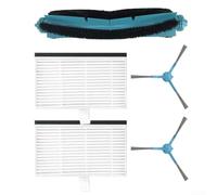 Main Brush, Side Brush and Filter Replacement Set Compatible with For Cecotec For Conga 9590 9990 10090 AI Models for Enhanced Vacuum Cleaning and Dust Filtration