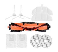 Main Brush + Side Brush + Built-in Filter + Dust Bag + Mop Cloth Compatible With Roidmi EVA SDJ06RM Robot Vacuum Cleaner