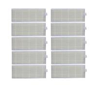 Main Brush Side Brush HEPA Filter Mop Cloth Compatible With Eziclean ONE Aqua 210 Robotic Vacuum Cleaner Spare Parts Accessories Replacement(10x HEPA)