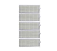 Main Brush Side Brush HEPA Filter Mop Cloth Compatible With Eziclean ONE Aqua 210 Robotic Vacuum Cleaner Spare Parts Accessories Replacement(5x HEPA)