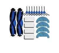 Main Brush Side Brush Hepa Filter Mop Cloths Replacement。 Compatible For Venga VG RVC 3000 BS VG RVC 3001 Robot Vacuum Cleaner Spare Parts (Color : Set F)