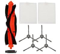 Main Brush Side Brush Kit Designed for Lubluelu For L20 Robot Vacuum and For Honiture V8 Pro Vacuum Cleaner to Support Consistent Cleaning Operation (A)