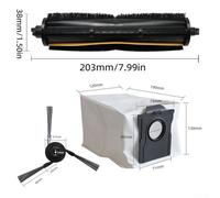 Main Brush,Side Brush,Mop Cloth Kit,For Mova Z5 / Z5 Pro / Z50 Ultra / Z50 For Ultimate Floor Care Vacuum Cleaner cleaning Accessories