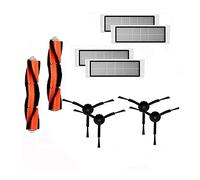Main Brush Washable Hepa Filter Side Brush Kit Fit For Mi Vacuum 1st Robot S50 S51 S55 S6 E35 T60 T61 T65 Parts durable (Color : Orange)