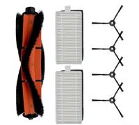 Main Brush with 4 Edge Cleaning Side Brushes and 2 Filtration Filters Set Compatible with for Dreame, for Mova M1 and for Trouver M1 Robotic Vacuums