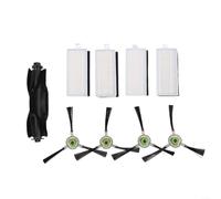 Main Brushes, Side Brush and Filter Set for Lefant U180 M2 Pro M2 Plus and OKP K8 for K7, Replacement Parts Made of Nylon and Plastic for Robot Vacuum Cleaners (A)