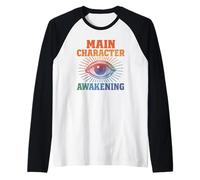 Main Character Awakening Third Eye Enlighten Soul Vision Raglan Baseball Tee