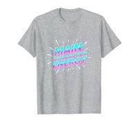 Main Character Energy Neon Burst Typography T-Shirt, Men, Heather Grey, XXL