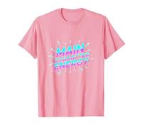 Main Character Energy Neon Burst Typography T-Shirt, Men, Pink, XXL
