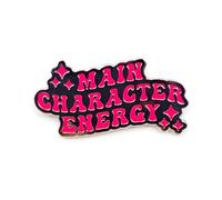 Main Character Energy Pin - Fun Series - Enamel Lapel Pin - Plated Badge for Clothing, Bags, and Lanyards