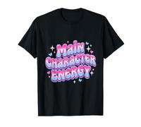 Main Character Energy Retro Groovy Y2K Vibe Early 2000s Cool T-Shirt