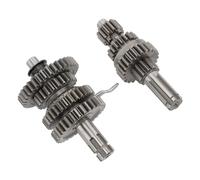 Main Counter Shaft Kit for 50CC to 110CC China ATV, ATV Four Wheel Motorcycle Transmission Gear Box, Iron High Performance Main Shaft and Counter Shaft Set with Smooth Shifting for