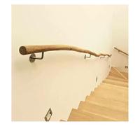 Main Courante Pour Escalier, Wooden Stair Handrails, Original Ecological Solid Dry Branch Handrail Hand Railings for Stairs Indoor Outdoor, Sturdy Safety Wall Mount Support,(100CM)