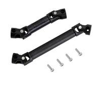 Main Drive Shafts For Axial For SCX24 For JLU C10 For Bronco Base Camp 1/24 RC Crawler 2PCS Hardened Stainless Steel Center Drive Shaft(Black)