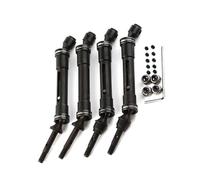Main Drive Shafts For Traxxas For Slash 4X4 For Slash For Rustler For VXL For Stampede 4X4 For VXL 1/10 CVD Metal Cardan Shaft Model Car Drive Shaft Assembly RC Car Parts(Black,Set)