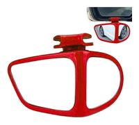 (main driver, Red) Convex Car - Automotive Exterior Accessories | 360 Rotatable Adjustable Wide Angle Side Rear View With Adhesive Back For Vehicles, Women And Men