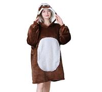 Main Features: This blanket is super soft, cozy, luxury, warm, lightweight, and durable, It is designed king size for a comfortable roomy fit and snuggling or relaxing. Hypoallergenic - 100% polyester microfiber fleece and sherpa are perfect for people with sensitive skin or allergies. Antistatic - The improved antistatic fabric will effectively improve the situation of statics. Elastic-Cuffed - The elastic-cuffed sleeves can windproof warmth, enabling a whole-body warmth, and stay in place when I'm doing dishes or vacuuming or reading, or working from home. Oversized Hoodie - The large plush hood keeps your head warm and makes your face look more delicate and lovely. Exquisite Large Pocket - The kangaroo front large pocket offers storage for your gadgets, phones, tablets, and remote controls, as well as snacks. Flannel/Sherpa. Applicable Occasion: Gift for Girls, Women, Friends, Colleagues, Classmates, Students, Neighbors, Teachers, and Adults. Gift for Christmas, Birthday, Anniversary, Party, Halloween, Thanksgiving, Graduation, Or Valentine's Day. Suit for Camping, Gaming, Working at home, Reading a book, or watching TV on a bed, or sofa. Kind Note: Sincerely recommend that you wash this Blanket with your machine before first use. Do not use bleach Machine washable, wash on cold then tumble dry separately on low. All the photos are taken from actual items, But due to customers' different monitor settings. The color you maybe a little different from the real item. Pay Attention: To provide you with the best shopping experience, we provide a 30-day free refund: free replacement for all defectives including workmanship and material. Your satisfaction is always our top priority.