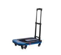 main pliable avec frein - Léger - Portable - 6 roues - Design compact - Noir - Idéal pour les voyages les déménagements le shopping la randonnée le transport de bagages.