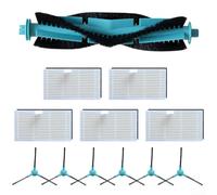 Main Side Brush and Filter Replacement Kit for Ultenic Pro, Lite, Choice S3/S3 Plus/R3/R3 Plus Robot Vacuum Cleaners - Nylon + Plastic