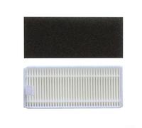 Main Side Brush and for Hepa Filter Replacement Set for Lefant U180 M2 Pro M2 Plus for Okp K8 for K7 Robot Vacuum Cleaners - 1 Main Brush 4 Filters 4 Side Brushes(A)