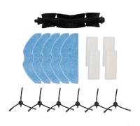 Main Side Brush and Mop Cloths Replacement Kit Compatible with for Tefal for X-Plorer Serie 75 S+ RG8597W Vacuum Cleaner Robot Va