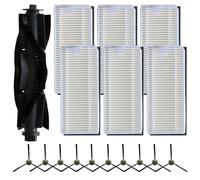 Main Side Brush Filter Kit, Compatible with for Lefant U180 M1 M2 Pro / M2 Plus LS1 N3 and for OKP K8 / for K7 Robot Vacuum Cleaner Replacement Parts Accessories(B)