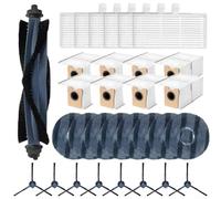 Main Side Brush Filter Mop Cloth Dust Bag Cleaning Kit for eufy Robot Vacuum For Omni C20 with Complete Set of Brushes Filters Mop Cloths and Dust Bags (B)