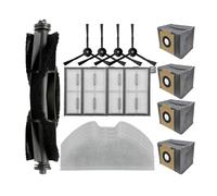 Main Side Brush Filter Mop Cloth Dust Bag Kit, Compatible with Eufy Clean X8 Pro SES, Robotic Vacuum Cleaner Replacement Parts
