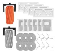 Main Side Brush Filter Mop Cloth Replacement Kit for DJI and for ROMO S/A/P Robot Vacuum Cleaner Includes Roller Side Brushes Filters Dust Bags (B)