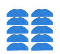 Main & Side Brush, HEPA Filter & Mop - Accessories Compatible For Polaris PVCR 6001 IQ Home Aqua, Compatible For Beko VRR80214VB/VRR94314VB Robot Vacuums(10 Mops)