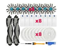 Main Side Brush Hepa Filter Mop Rag Cloth Robot Vacuum Cleaner Attachment Replacement Spare Part For Bissell 3115 / EV675(Set 20)
