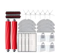 Main Side Brush Mop Hepa Filter Dust Bag Cleaning Rolling Brush S7 Maxv Ultra S7 Pro Ultra Robot Vacuum Accessories (Color : Green)