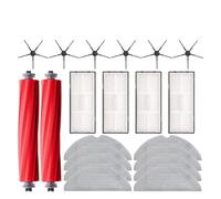 Main Side Brush Mop Hepa Filter Dust Bag Cleaning Rolling Brush S7 Maxv Ultra S7 Pro Ultra Robot Vacuum Accessories (Color : Brown)