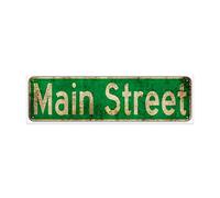 Main ST Street Sign Metal Tin Street Sign 4x16 Inch