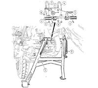 Main stand black for Honda CB 600 F Hornet/S (1998-2002)