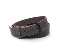 Main Street Forge The Bootlegger Leather Belt | Made in USA | Full Grain Leather | Mens Belt, Bootlegger Gray - Black Buckle, Size 34 (Fits Size 32 Pants)