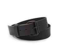 Main Street Forge The Classic Leather Everyday Belt | Made in USA | Full Grain Leather | Men's Leather Belt, Black W/Black Buckle, Size 34 (Fits Size 32 Pants)