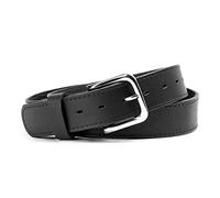 Main Street Forge The Foreman Leather Belt | Made in USA | Full Grain Leather | Mens Belt, Midnight Black, Pant Size 44 (Belt Size 46)