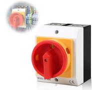 Main Switch Circuit Breaker 16A Rotary Switch Off Switch: WIYETY 3-Pin Repair Switch with Housing Separation of Power Supply, Rotary Switch for All Industrial Requirements